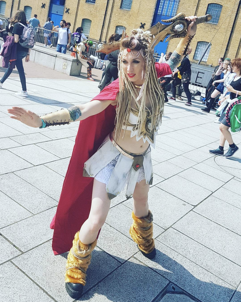 Me dressed as She Ra at Comic Con